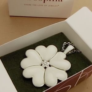 Lia Sophia Retired Lucky Heart Necklace